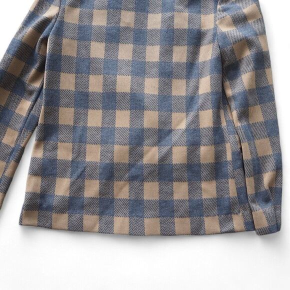 Manor Park by Cos Cob Vintage Blazer Jacket Buffalo Check Tan / Grey Women's 10 - Picture 7 of 7
